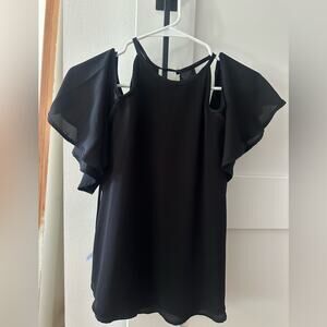 NWT Naked Zebra Exposed Shoulder Blouse